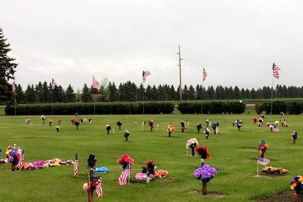 Sunset Memorial Gardens cemetery grounds