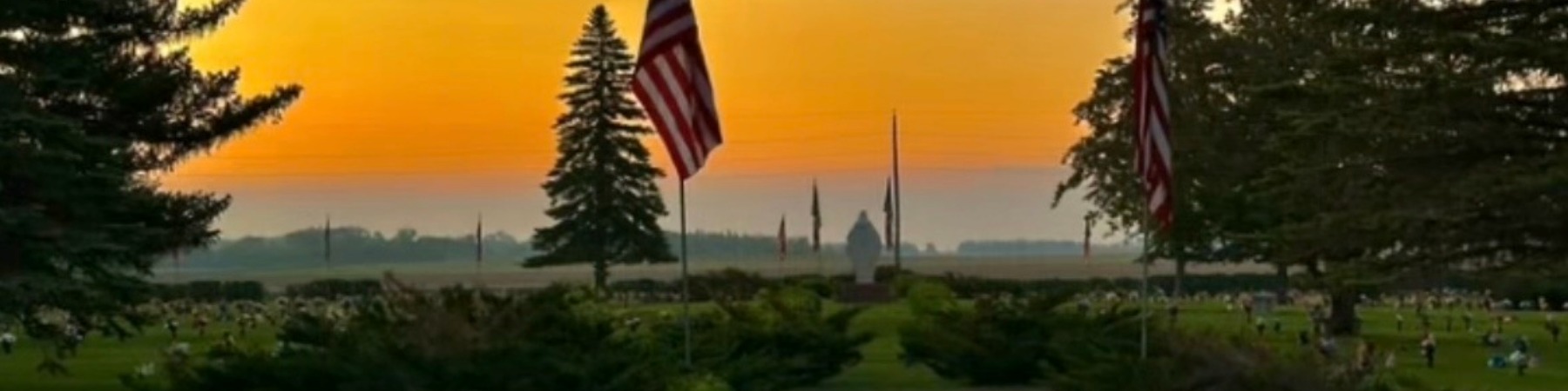 Peaceful memorial cemetery Jamestown ND
